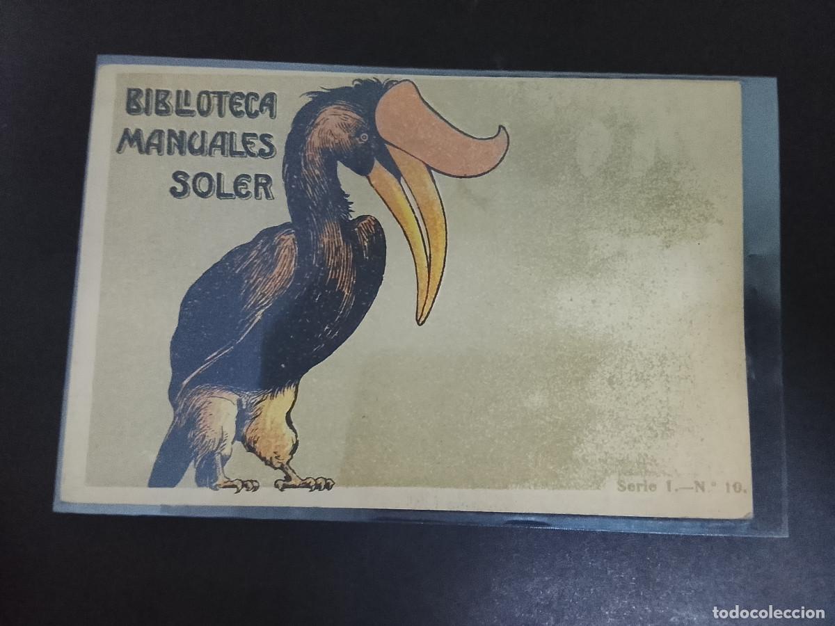 Postales: Postal publicitaria Biblioteca Manuales Soler