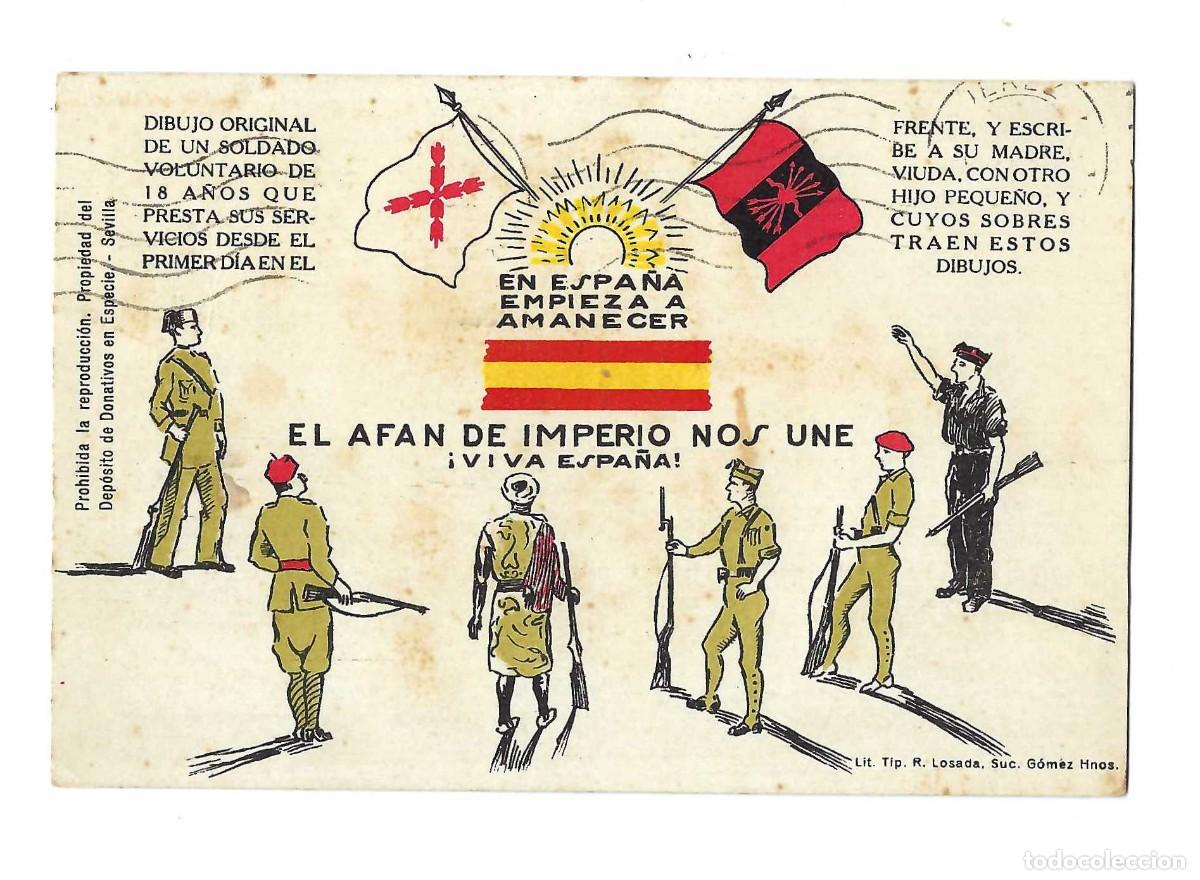 Postales: TARJETA PROPAGANDA POL&Iacute;TICA DE LA &Eacute;POCA DE LA GUERRA CIVIL. CENSURADA. SEGOVIA. CIRCULADA. 1938
