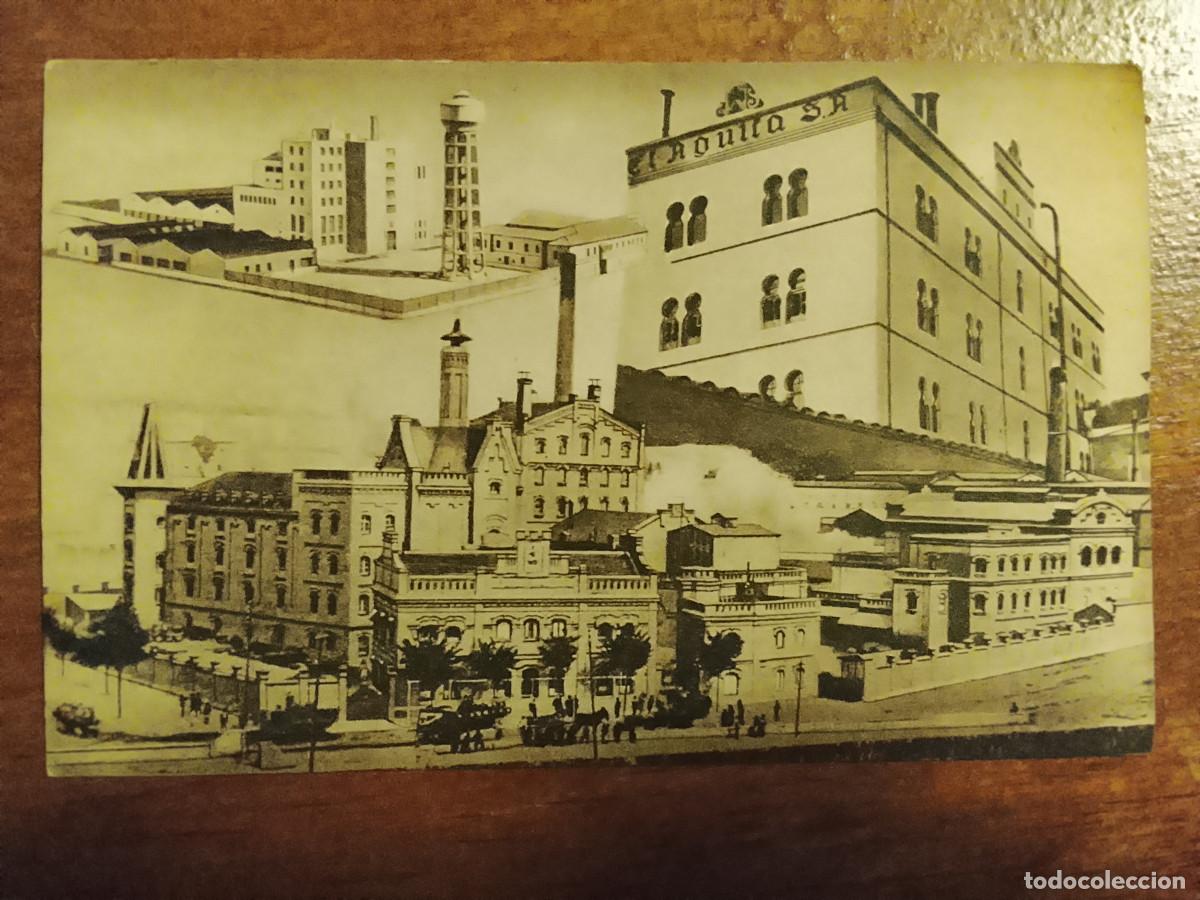 Postales: Postal de la f&aacute;brica de cervezas El &Aacute;guila