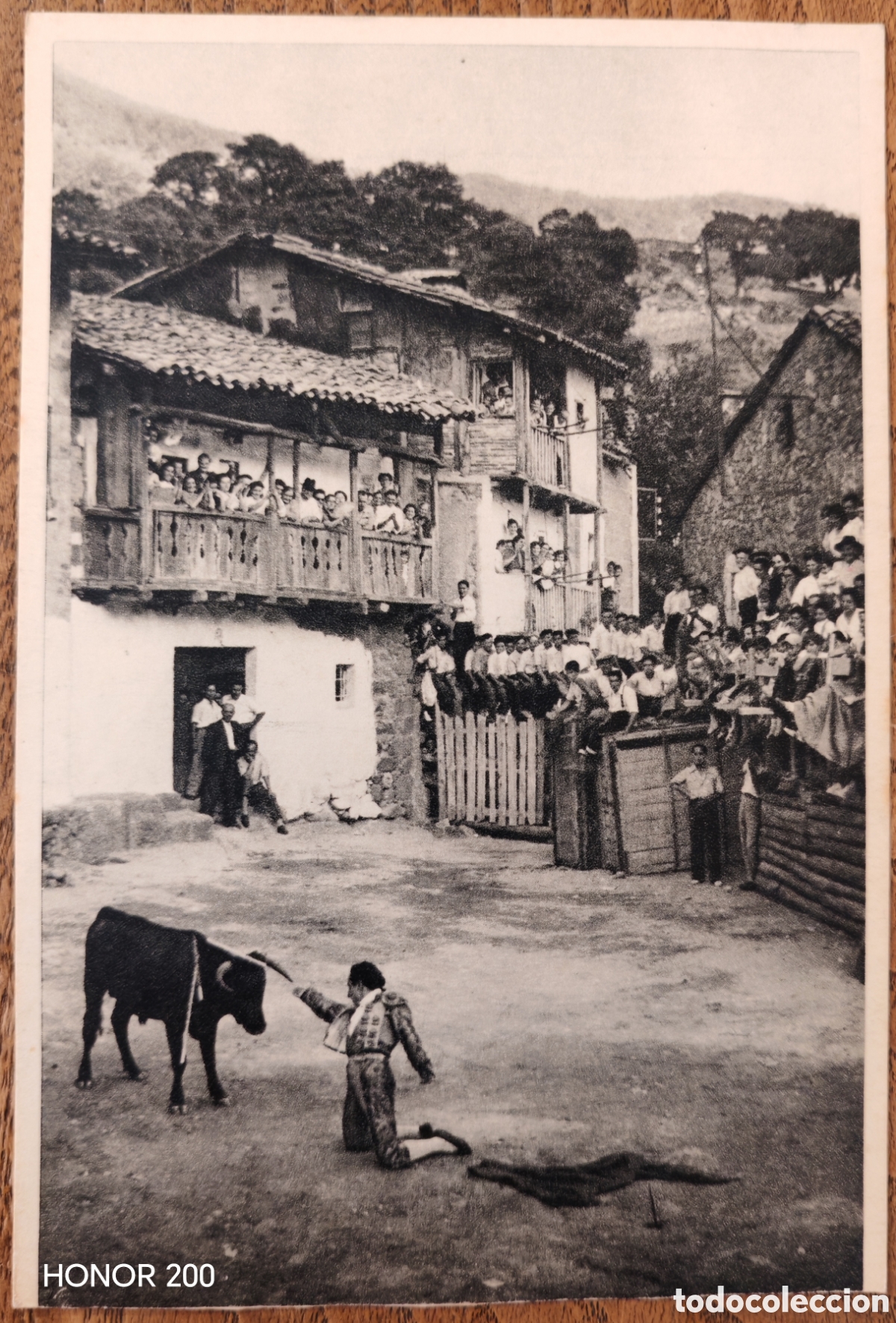 Postales: Postal Publicitaria - Novillada en Mijares. &Aacute;vila - Exposici&oacute;n Universal Bruselas 1958
