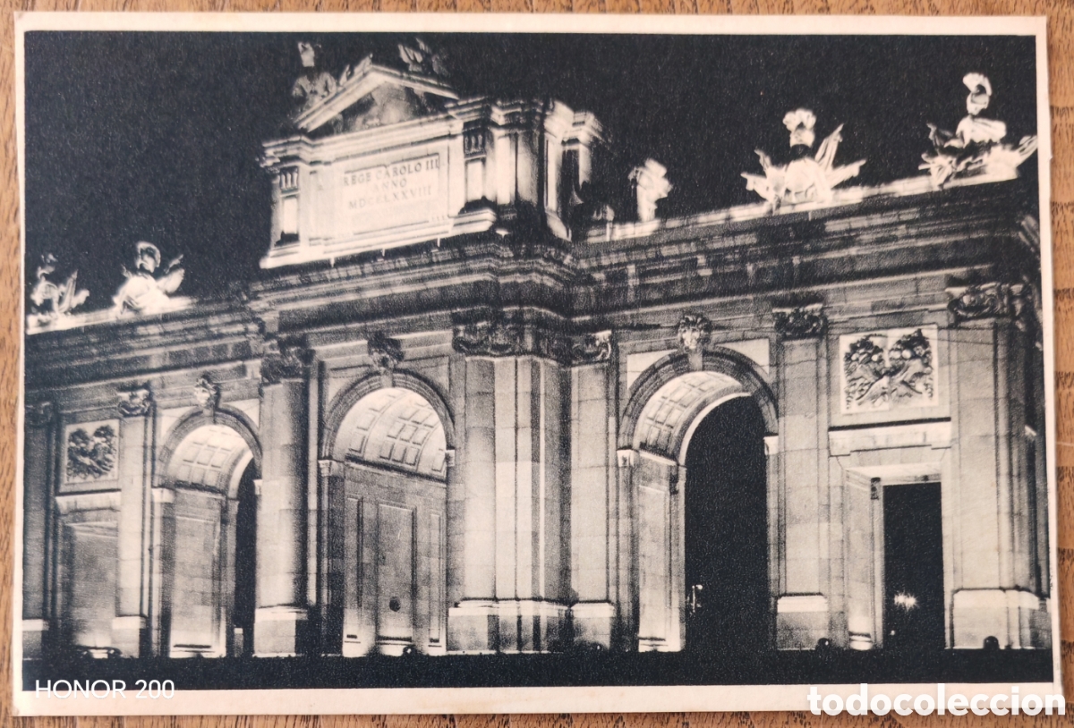 Postales: Postal Publicitaria - Puerta de Alcal&aacute;. Madrid - Exposici&oacute;n Universal Bruselas 1958
