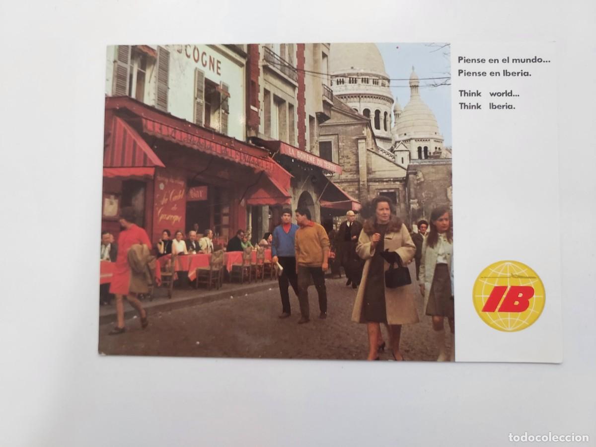 Postales: POSTAL IBERIA LINEAS AEREAS PARIS. SIN CIRCULAR. 1969. PUBLICIDAD