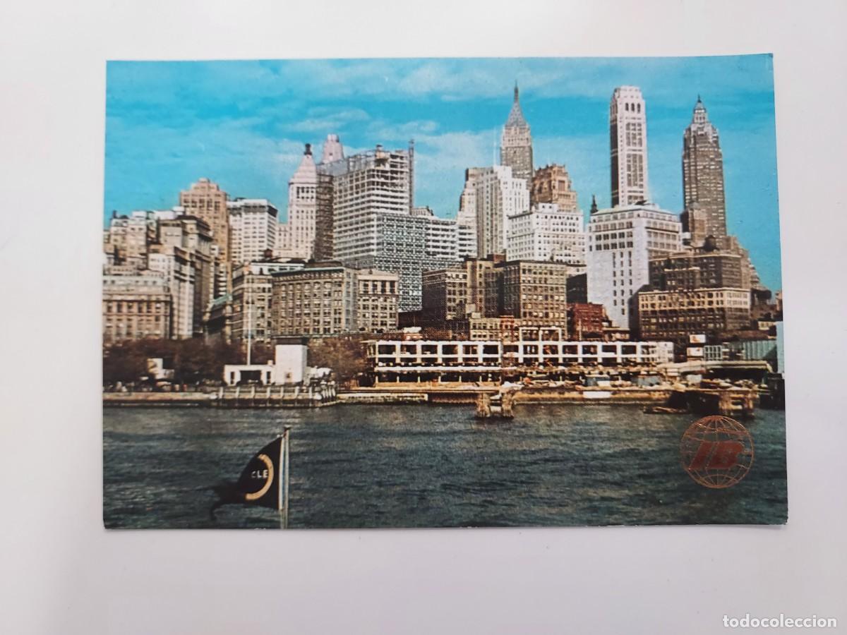 Postales: POSTAL IBERIA LINEAS AEREAS VISTA DE NUEVA YORK. SIN CIRCULAR. 1972. PUBLICIDAD