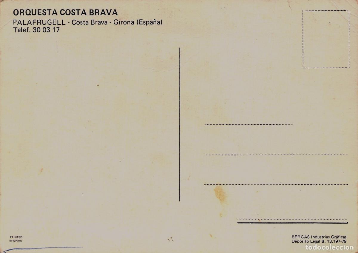 Postales: Postal de la Orquesta Costa Brava de Palafrugell - Foto 2