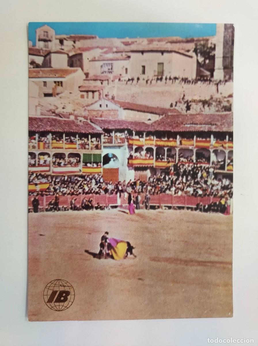 Postales: POSTAL IBERIA LINEAS AEREAS FIESTA NACIONAL CHINCHON (PLAZA TOROS). SIN CIRCULAR. 1972. PUBLICIDAD