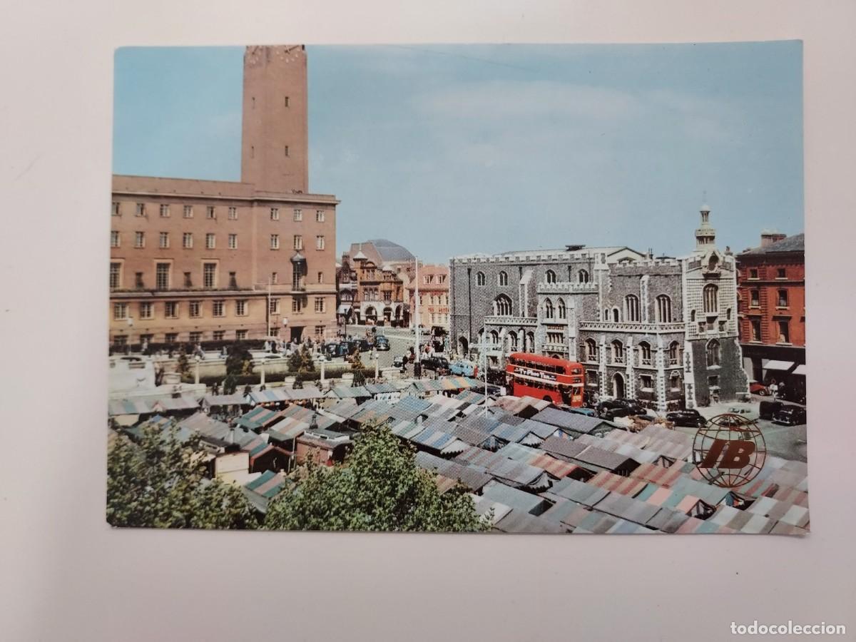 Postales: POSTAL IBERIA LINEAS AEREAS NORWICH NORFOLK PLAZA MERCADO INGLATERRA. SIN CIRCULAR. 1972. PUBLICIDAD