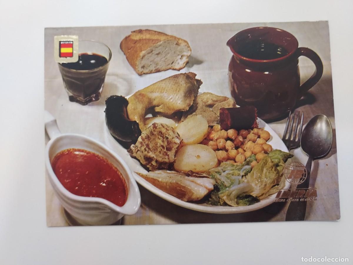 Postales: POSTAL IBERIA LINEAS AEREAS COCIDO A LA MADRILE&Ntilde;A. SIN CIRCULAR. 1965. PUBLICIDAD