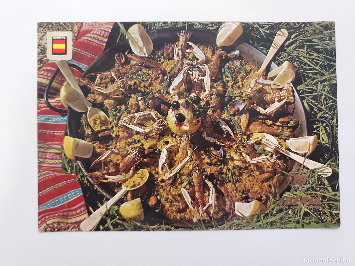 Postales: POSTAL IBERIA LINEAS AEREAS PAELLA VALENCIANA. SIN CIRCULAR. 1969. PUBLICIDAD