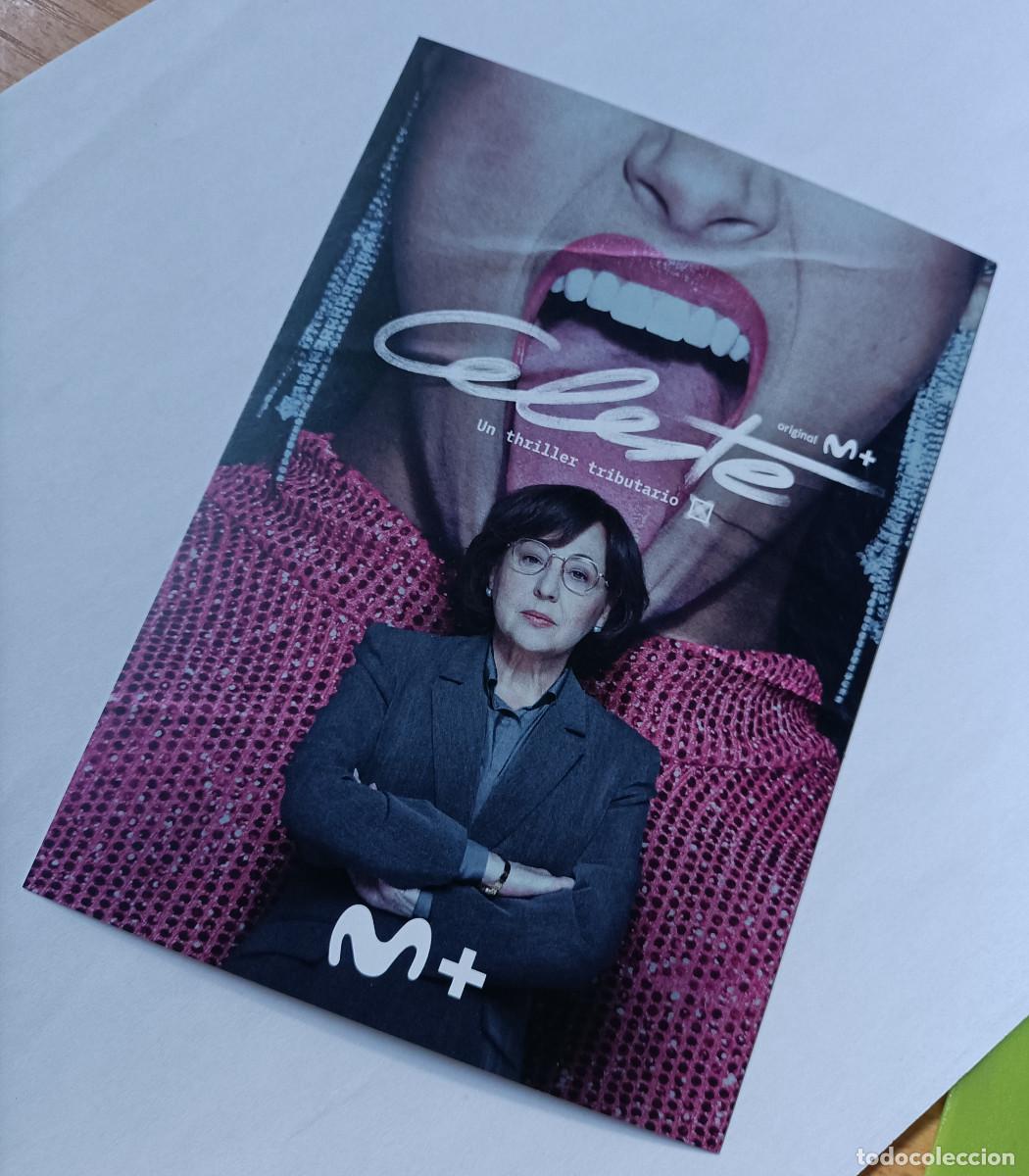 Postales: postal movistar promocional postcard card tarjeta publicitaria publicidad 2024 carmen machi serie tv