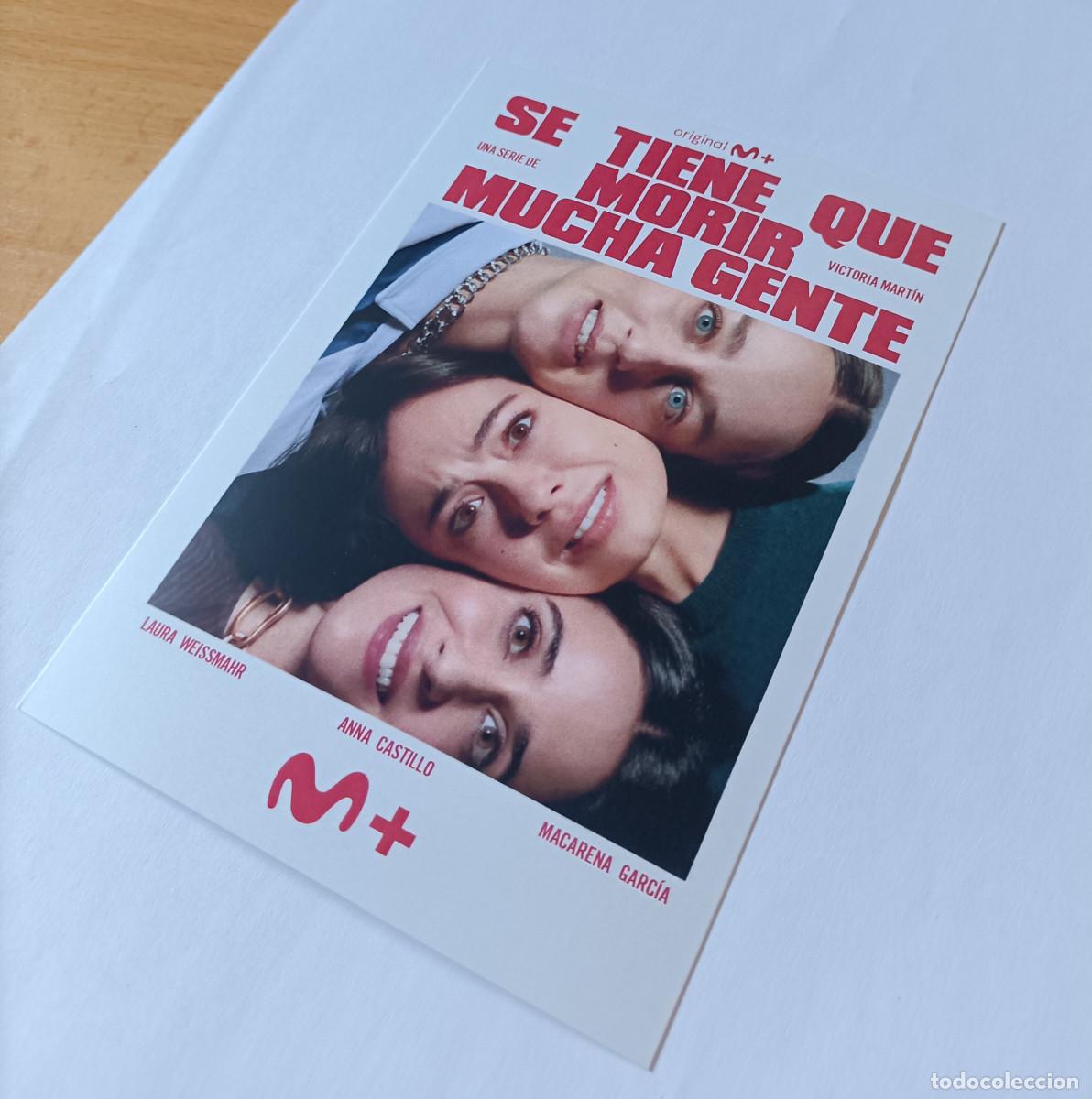 Postales: postal movistar promocional postcard card tarjeta publicitaria serie tv se tiene que morir gente