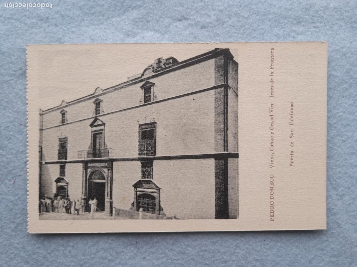Cartes Postales: Postal Publicitaria Antigua. Pedro Domeq. Puerta de San Ildefonso.