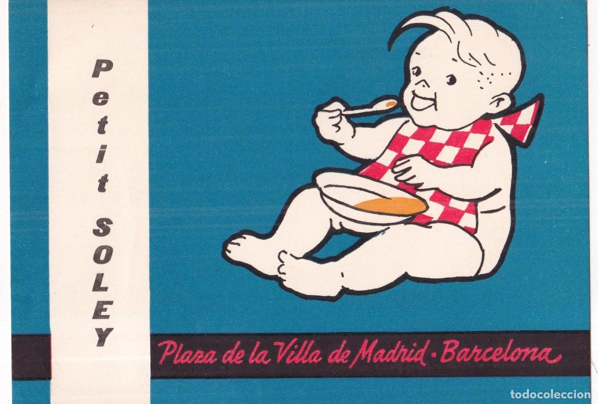 Postcards: POSTAL RESTAURANTE PETIT SOLEY ( BARCELONA ) SIN CIRCULAR