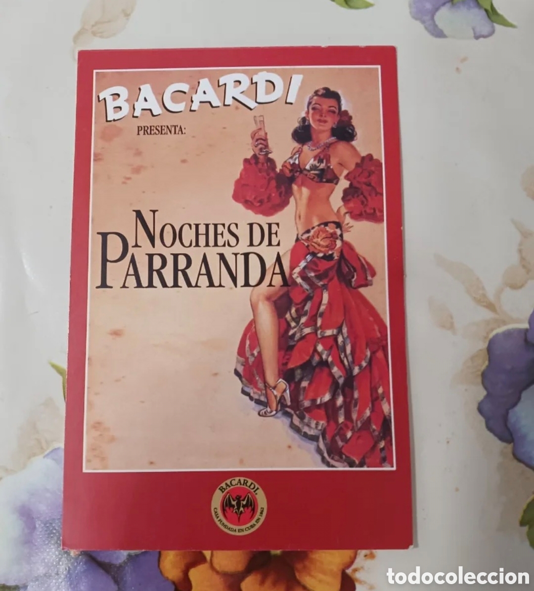 Postales: Postal publicitaria Bacardi Fiesta Carnaval a&ntilde;o 2000 Discoteca Manna Palma de Mallirca