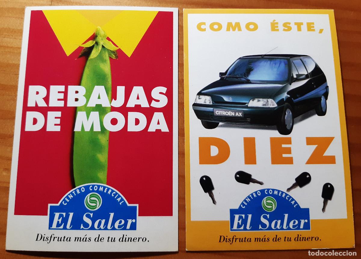 Postales: 2 TARJETAS - EL SALER - CENTRO COMERCIAL - 10 X 15 CMS. - PERFECTO ESTADO