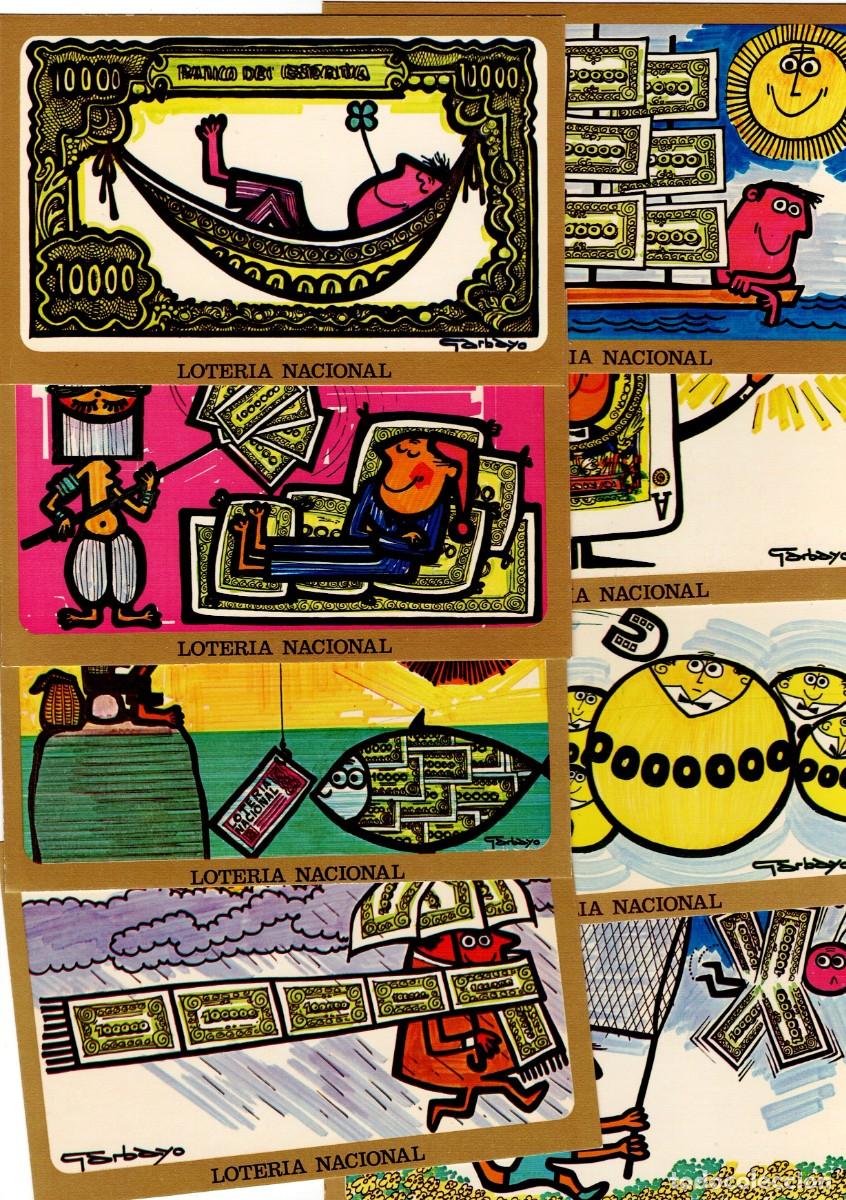 Postales: 12 POSTALES LOTERIA NACIONAL SERIE H