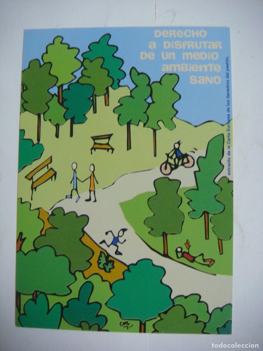 Postales: POSTAL PUBLICITARIA DE DERECHO A DISFRUTAR DE UN MEDIO AMBIENTE SANO-CAJ-POS-N&ordm;-5 SOB-24