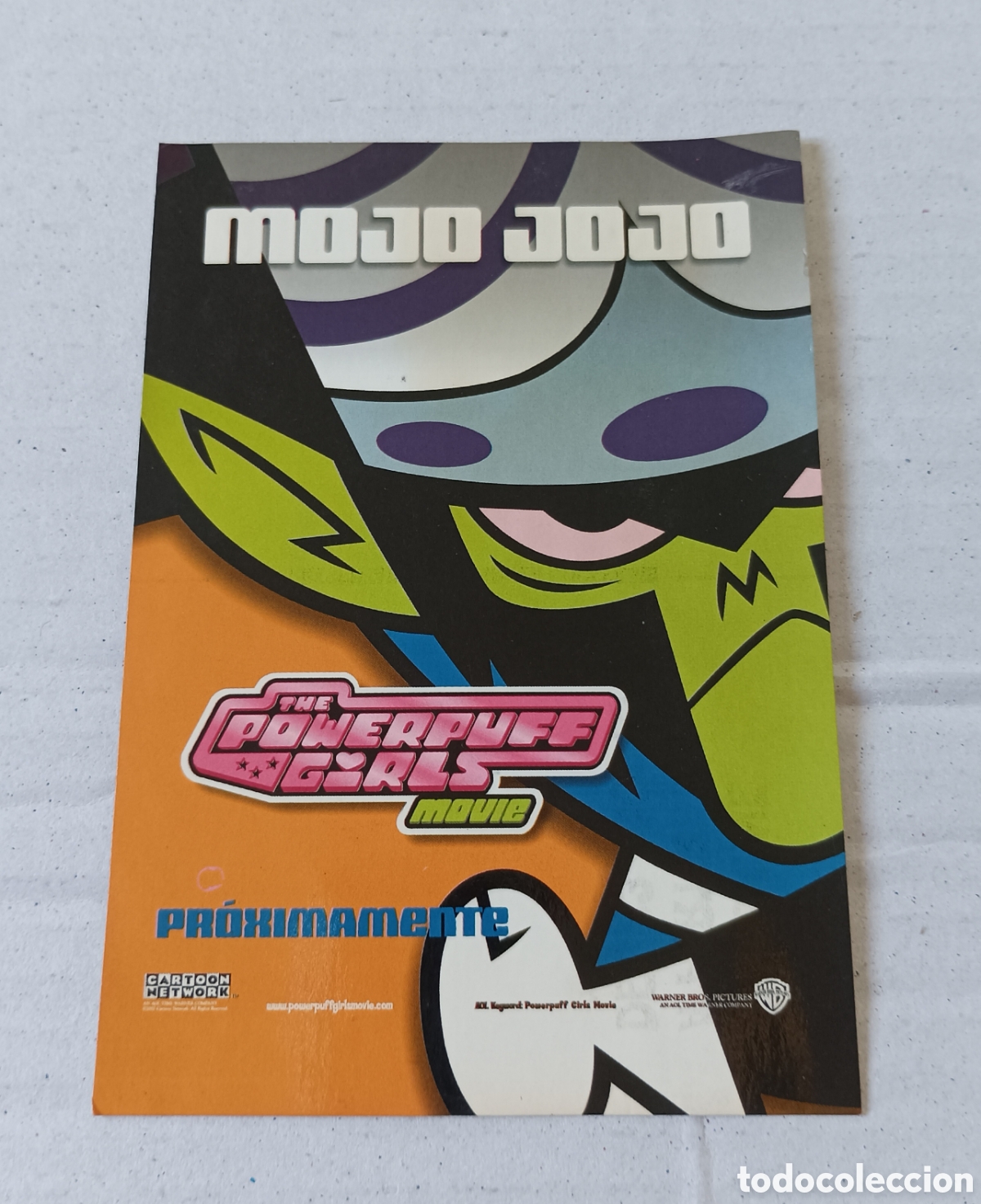 Postales: POSTAL promocional &mdash; LAS SUPERNENAS: LA PEL&Iacute;CULA, 2002. Personaje Mojo Jojo. Sin circular.