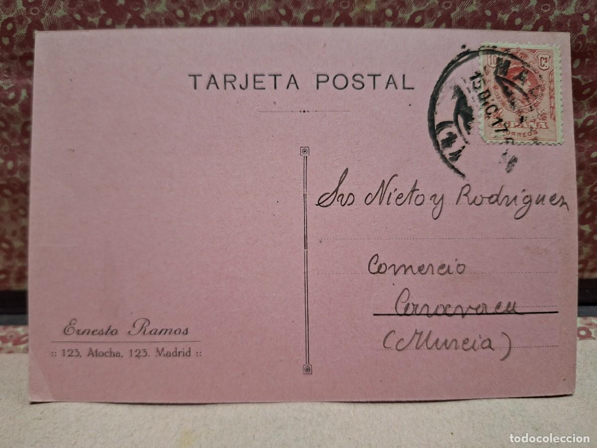 Cartoline: ANTIGUA POSTAL ENTERO PUBLICIDAD ERNESTO RAMOS MADRID A NIETO Y HERMANOS CARAVACA MURCIA 1917