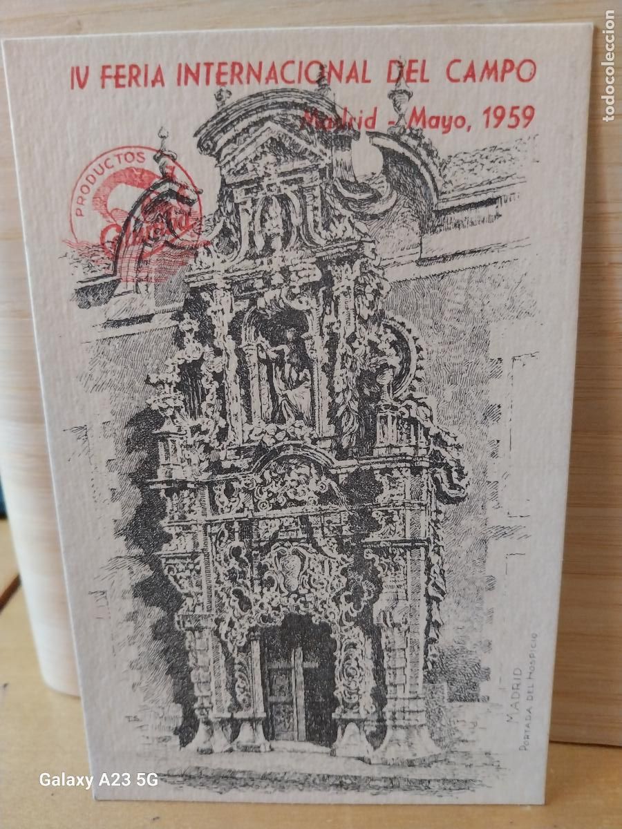 Postales: CAFES CHOCOLATES COLUMBA A&Ntilde;O 1959 IV FERIA INTERNACIONAL DEL CAMPO ED GRAFICAS REUNIDAS SC