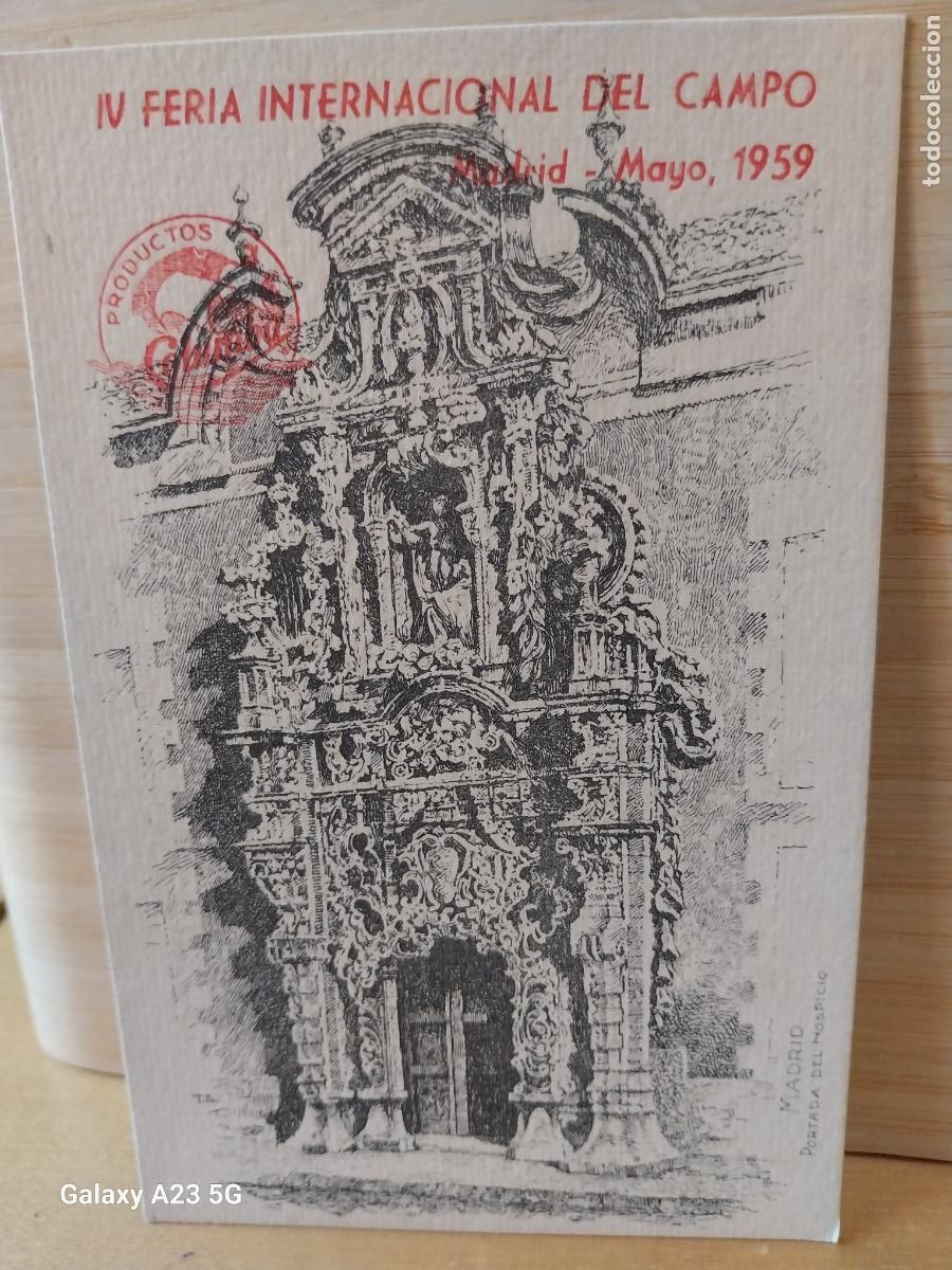 Postales: CAFES CHOCOLATES COLUMBA A&Ntilde;O 1959 IV FERIA INTERNACIONAL DEL CAMPO . ED GRAFICAS REUNIDAS SC