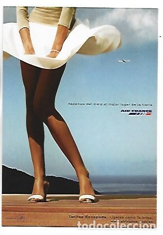 Postales: PUBLICIDAD COMPA&Ntilde;IA AEREA.- ( AIR FRANCE )