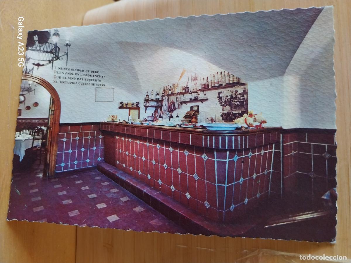 Postales: EL MESON RESTAURANTE COLMADO SALAMANCA ED VALMAN E 138 ***** SC ORIGINAL A&Ntilde;O 1964