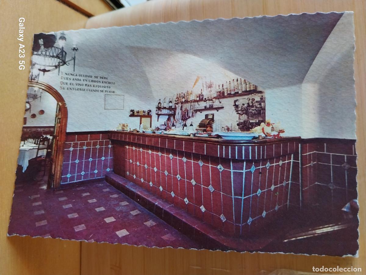 Postales: EL MESON RESTAURANTE COLMADO SALAMANCA ED VALMAN E 138 .... SC ORIGINAL A&Ntilde;O 1964