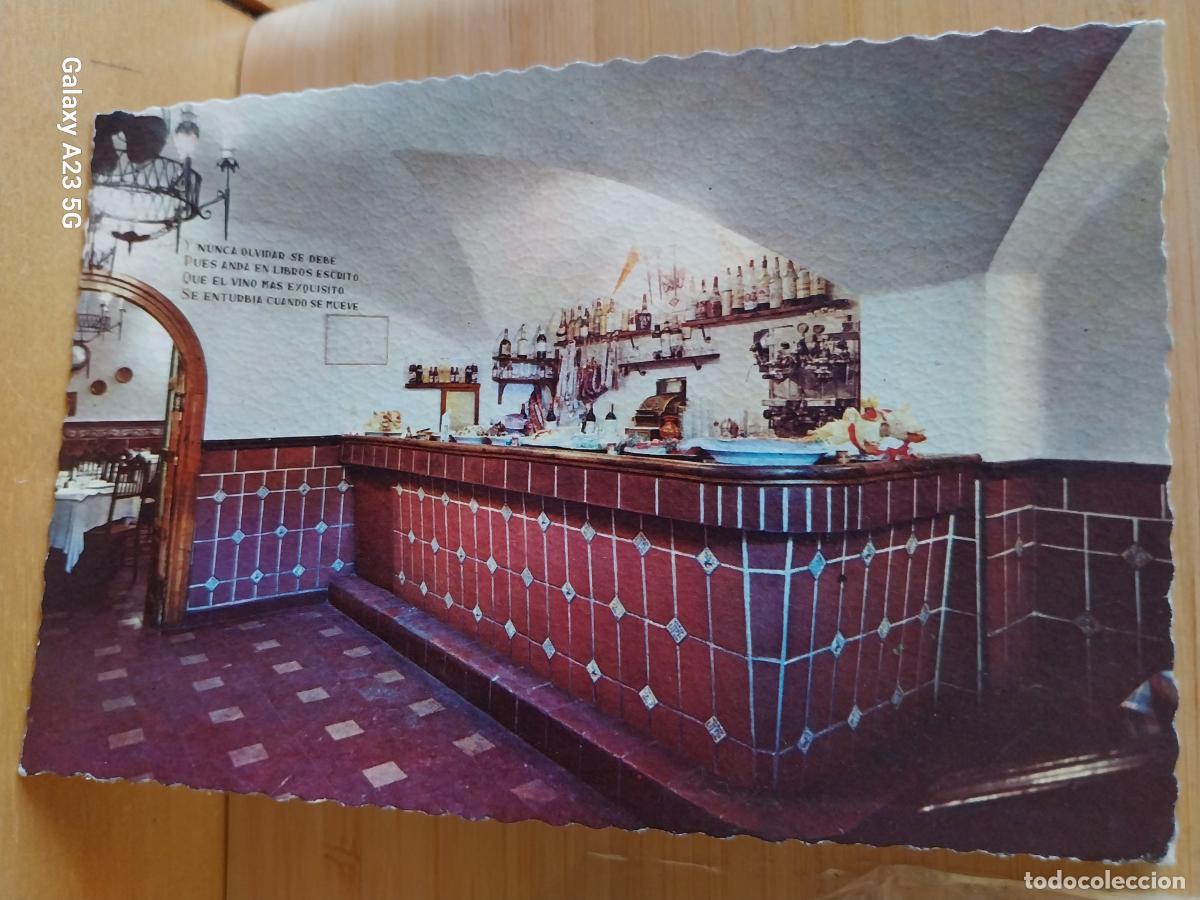 Postales: EL MESON RESTAURANTE COLMADO SALAMANCA ED VALMAN E 138 ... SC ORIGINAL A&Ntilde;O 1964