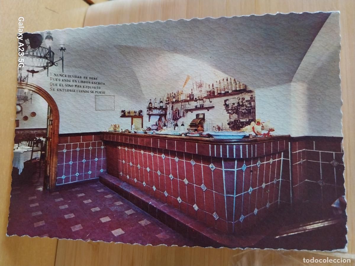 Postales: EL MESON RESTAURANTE COLMADO SALAMANCA ED VALMAN E 138 .. SC ORIGINAL A&Ntilde;O 1964