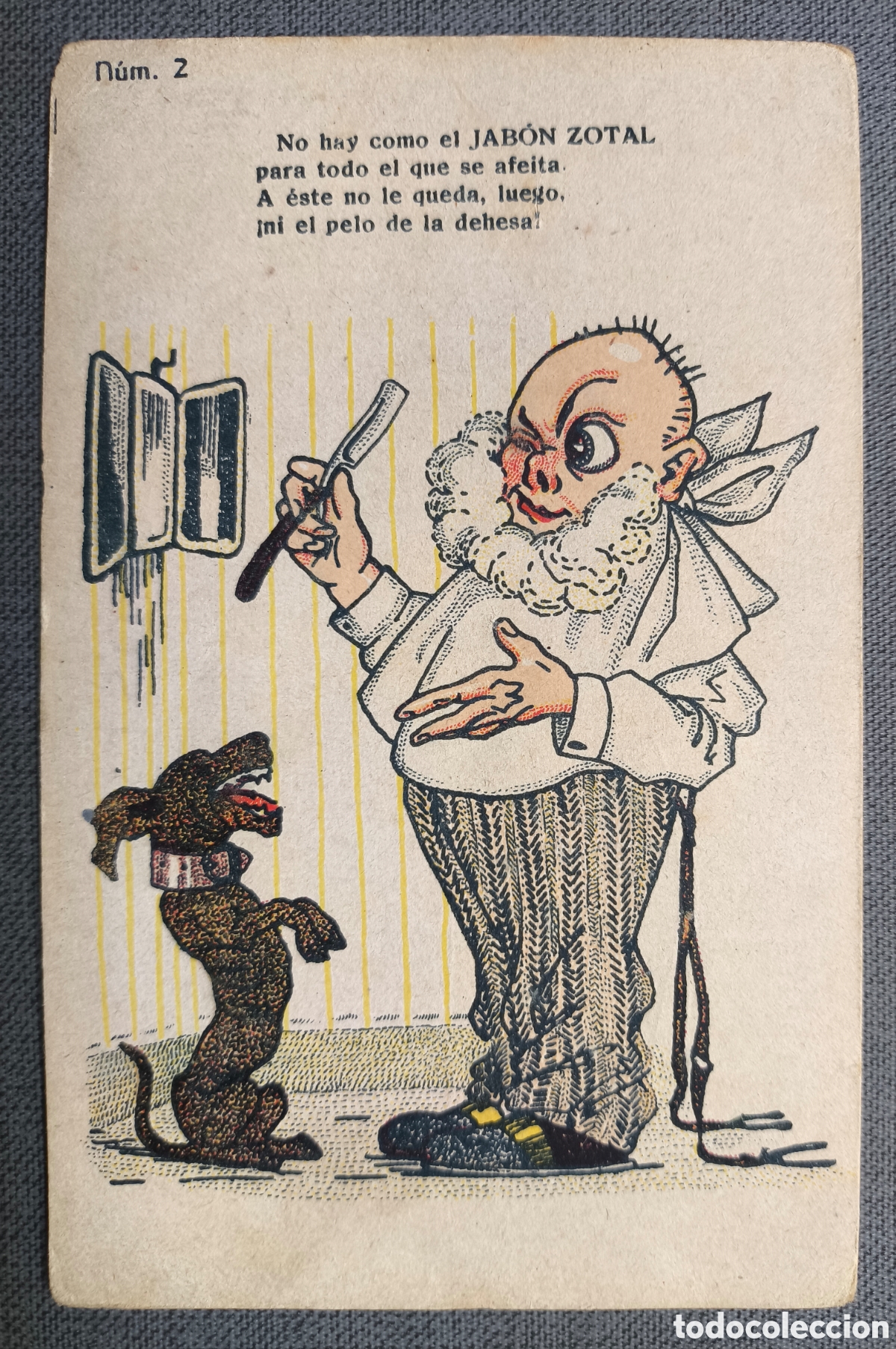 Cartoline: PUBLICIDAD JAB&Oacute;N ZOTAL POSTAL ILUSTRADA N&deg; 2 SEVILLA C. 1920
