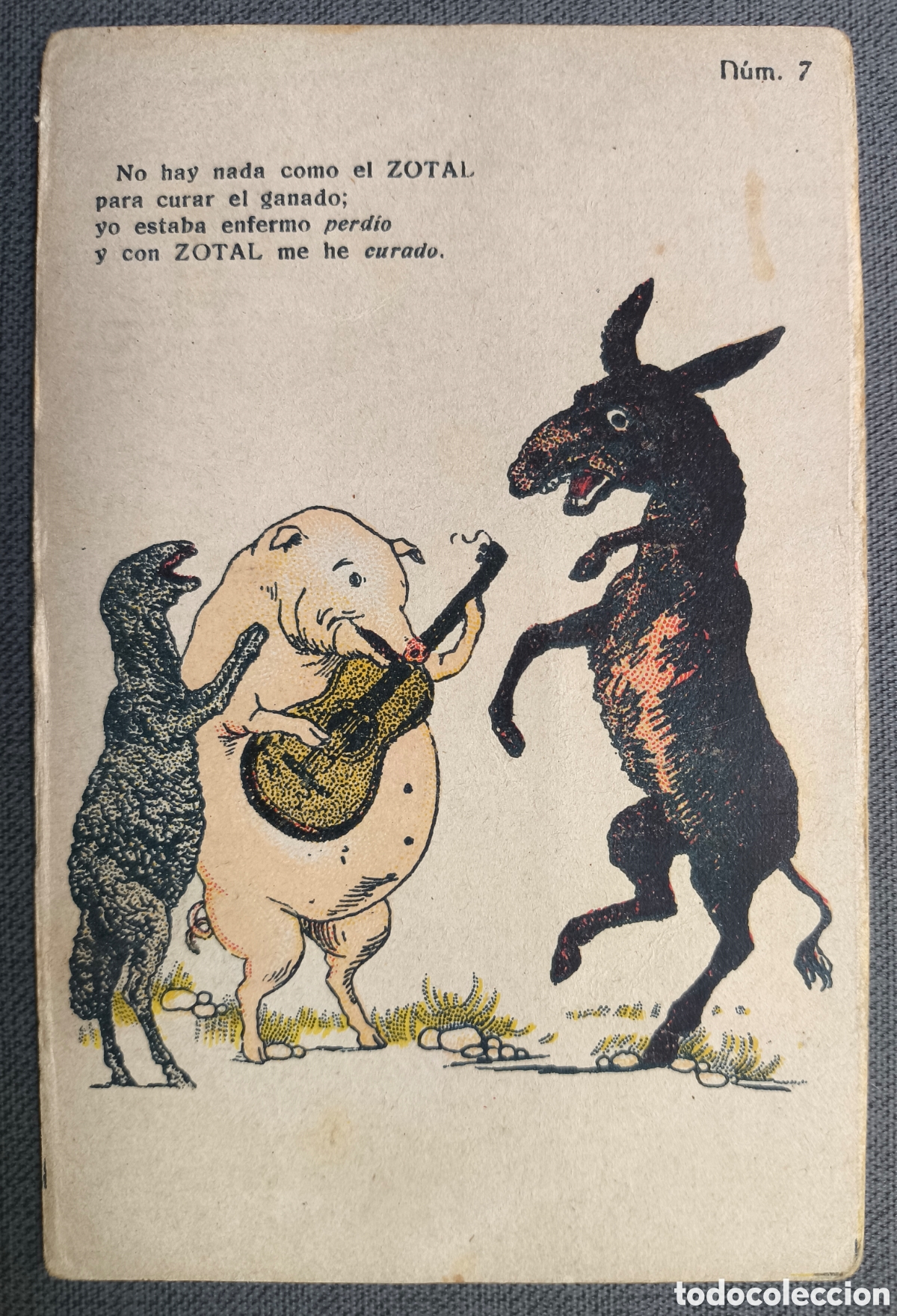 Cartoline: PUBLICIDAD JAB&Oacute;N ZOTAL POSTAL ILUSTRADA N&deg; 7 SEVILLA C. 1920