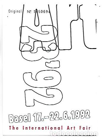 Postales: THE INTERNATIONAL ART FAIR - ENTRADA NOMINAL NUMERADA.- BASEL 22/6/1992