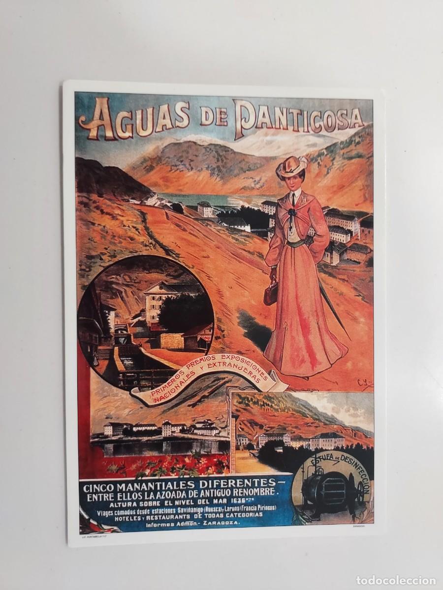 Postales: POSTAL PUBLICITARIA AGUAS DE PANTICOSA. VINTAGE. ESCRITA 2001. STUDIO. Huesca