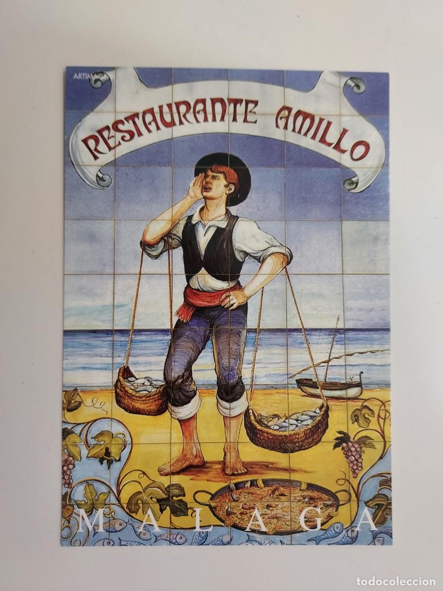 Postales: POSTAL PUBLICITARIA ILUSTRADA. RESTAURANTE AMILLO, MALAGA. SIN CIRCULAR. ARTIMAGEN. Torremolinos
