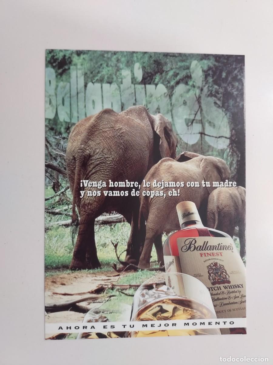 Postales: POSTAL PUBLICIDAD WHISKY BALLANTINE'S. SIN CIRCULAR