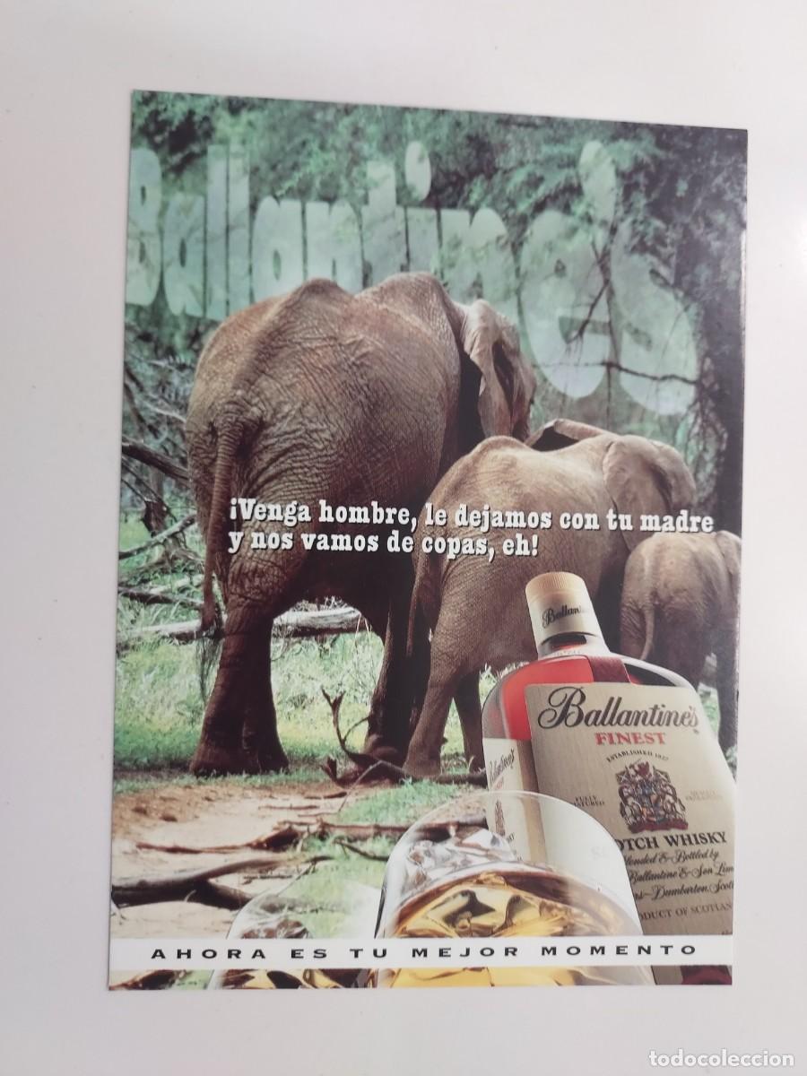 Postales: POSTAL PUBLICIDAD WHISKY BALLANTINE'S. SIN CIRCULAR