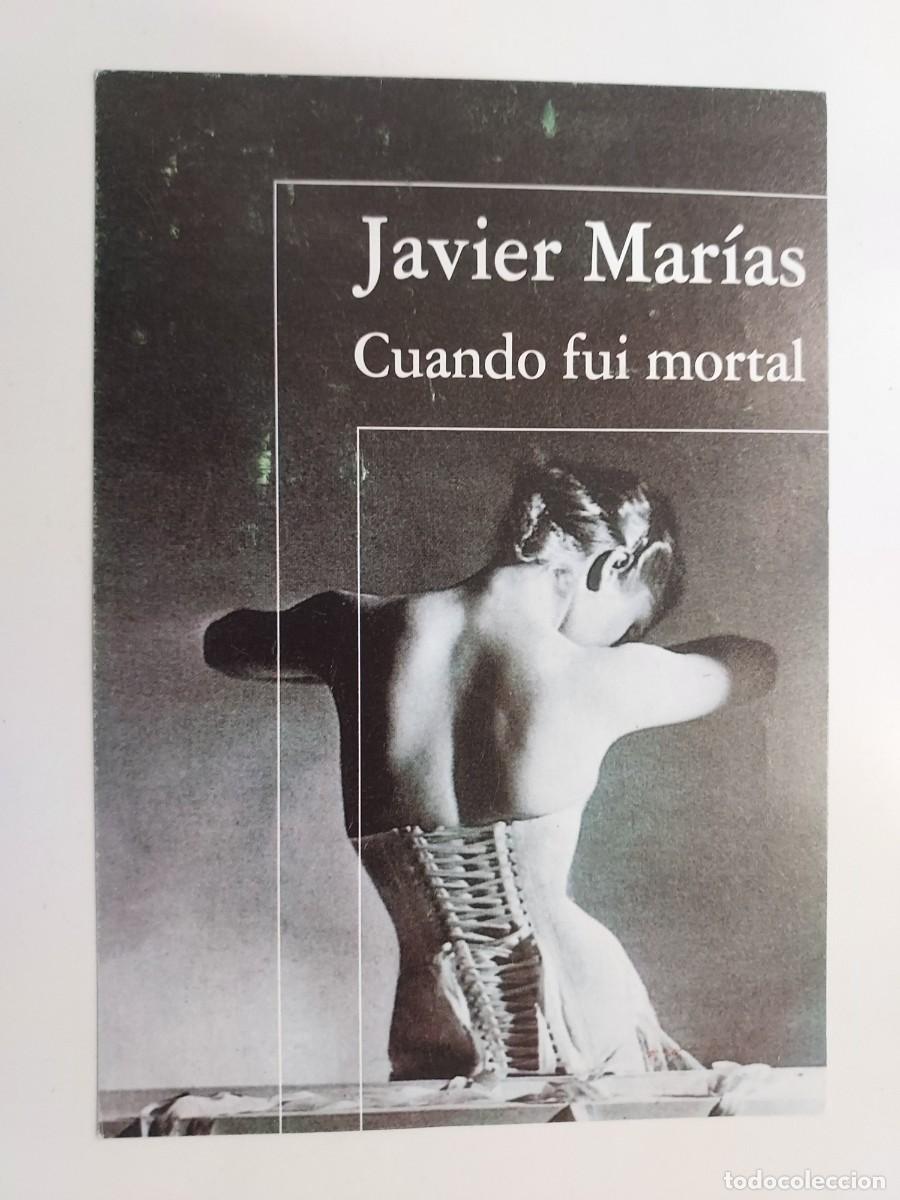 Postales: POSTAL PUBLICITARIA ALFAGUARA PRESENTACION LIBRO CUANDO FUI MORTAL, JAVIER MAR&Iacute;AS. THYSEN
