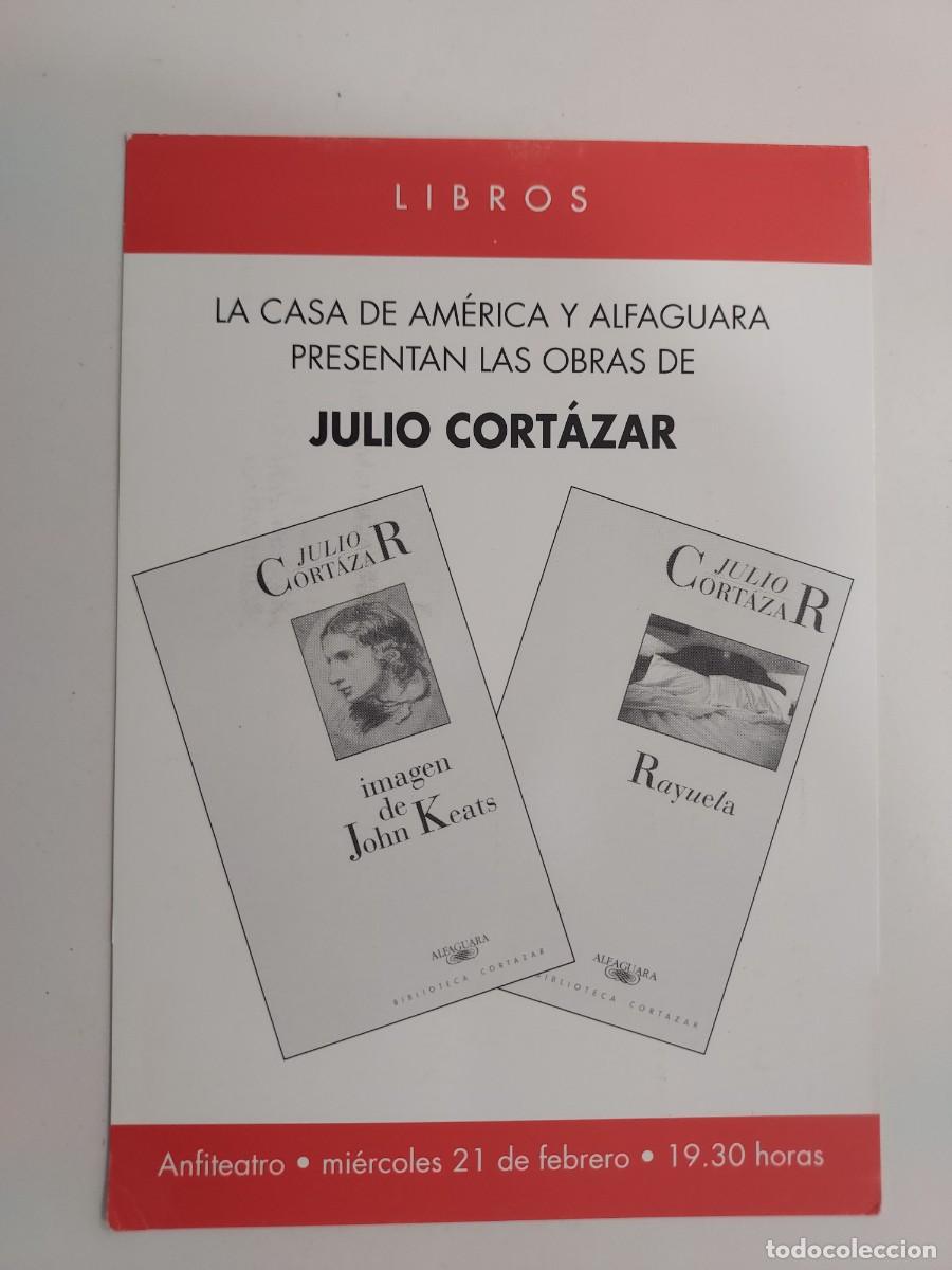 Postales: POSTAL PUBLICITARIA ALFAGUARA PRESENTACION LIBRO JULIO CORTAZAR IMAGEN DE JOHN KEATS, RAYUELA