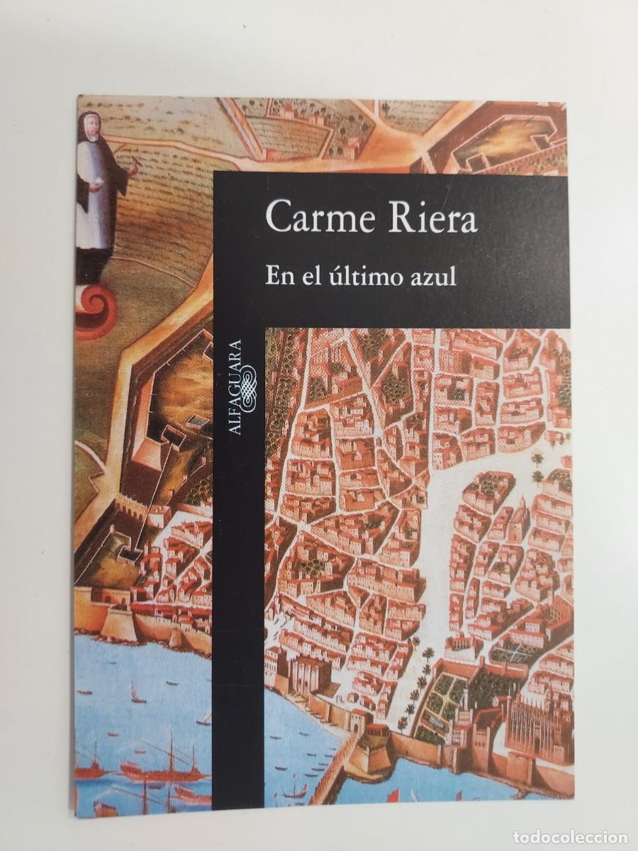 Postales: POSTAL PUBLICITARIA ALFAGUARA PRESENTACION LIBRO CARMEN RIERA, EN EL ULTIMO AZUL. MUSEO THYSEN