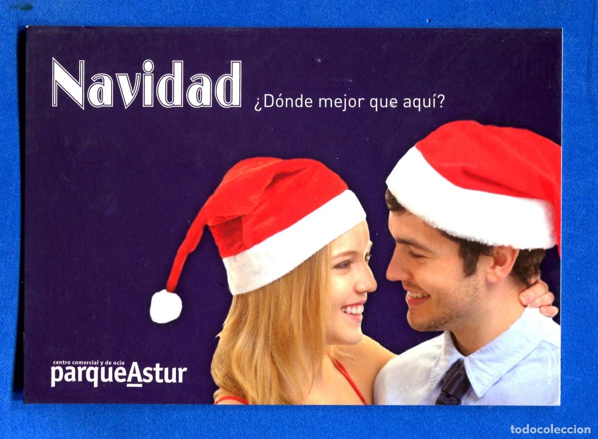 Postales: POSTAL PUBLICIDAD NAVIDAD PARQUEASTUR ASTURIAS