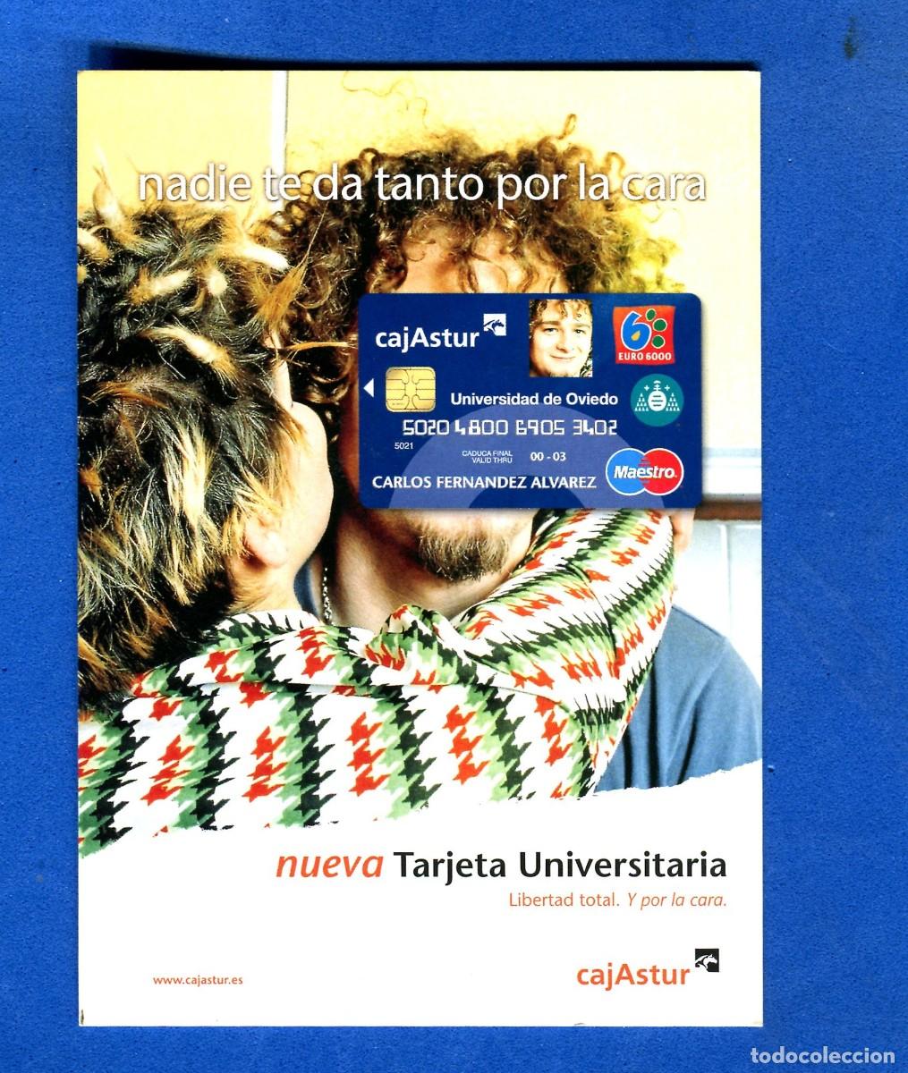 Postales: POSTAL PUBLICIDAD CAJAASTUR ASTURIAS NUEVA TARJETA UNIVERSITARIA