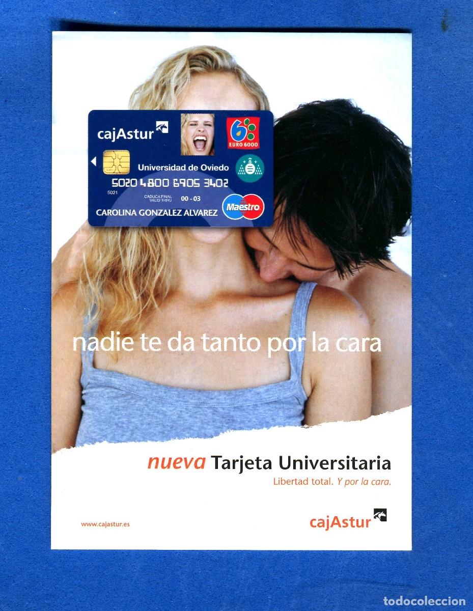 Postales: POSTAL PUBLICIDAD CAJAASTUR ASTURIAS NUEVA TARJETA UNIVERSITARIA