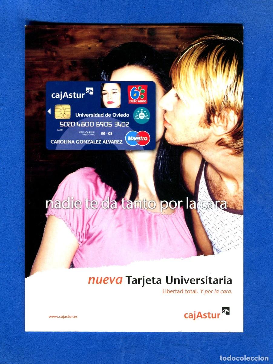Postales: POSTAL PUBLICIDAD CAJAASTUR ASTURIAS NUEVA TARJETA UNIVERSITARIA