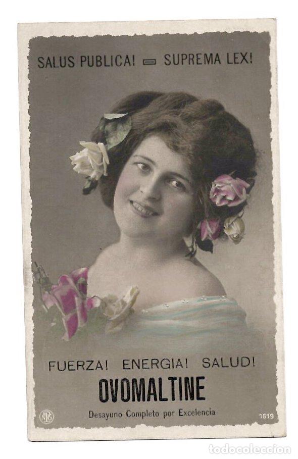 Postales: TARJETA POSTAL PUBLICITARIA ALIMENTO OVOMALTINE. PRIETO FRERES. SANTIAGO DE CHILE, C.1910