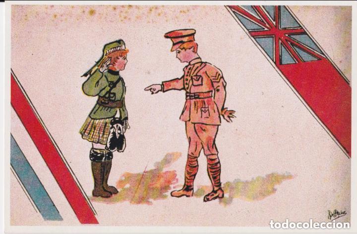 Postales: FELICITACIONES DESDE GIJON 1903 - PRIMERA GUERRA MUNDIAL - S/C