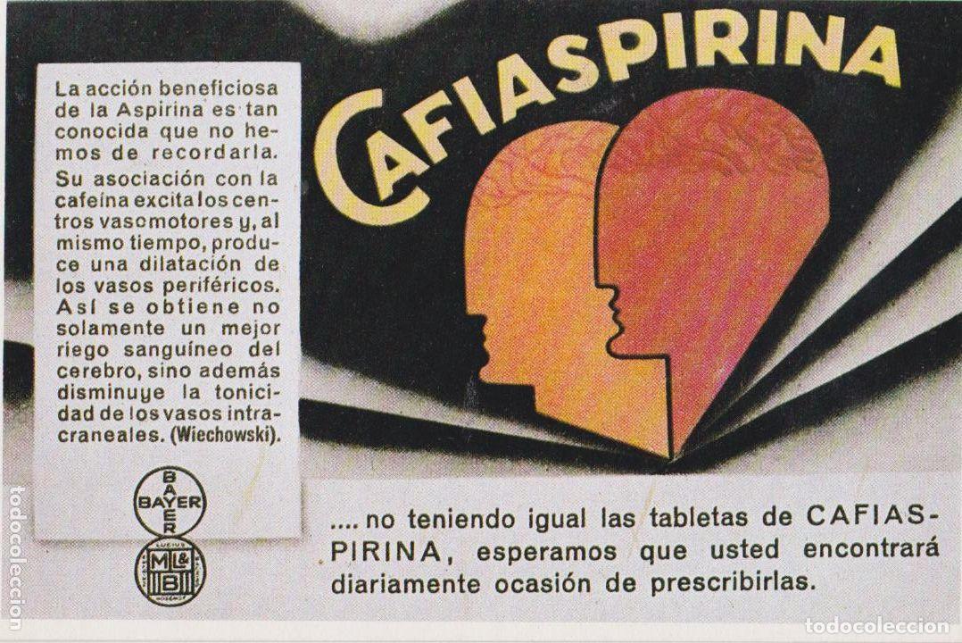 Postales: HISTORIA GRAFICA DEL SIGLO XX - CAFIASPIRINA - MATEU CROMO - S/C