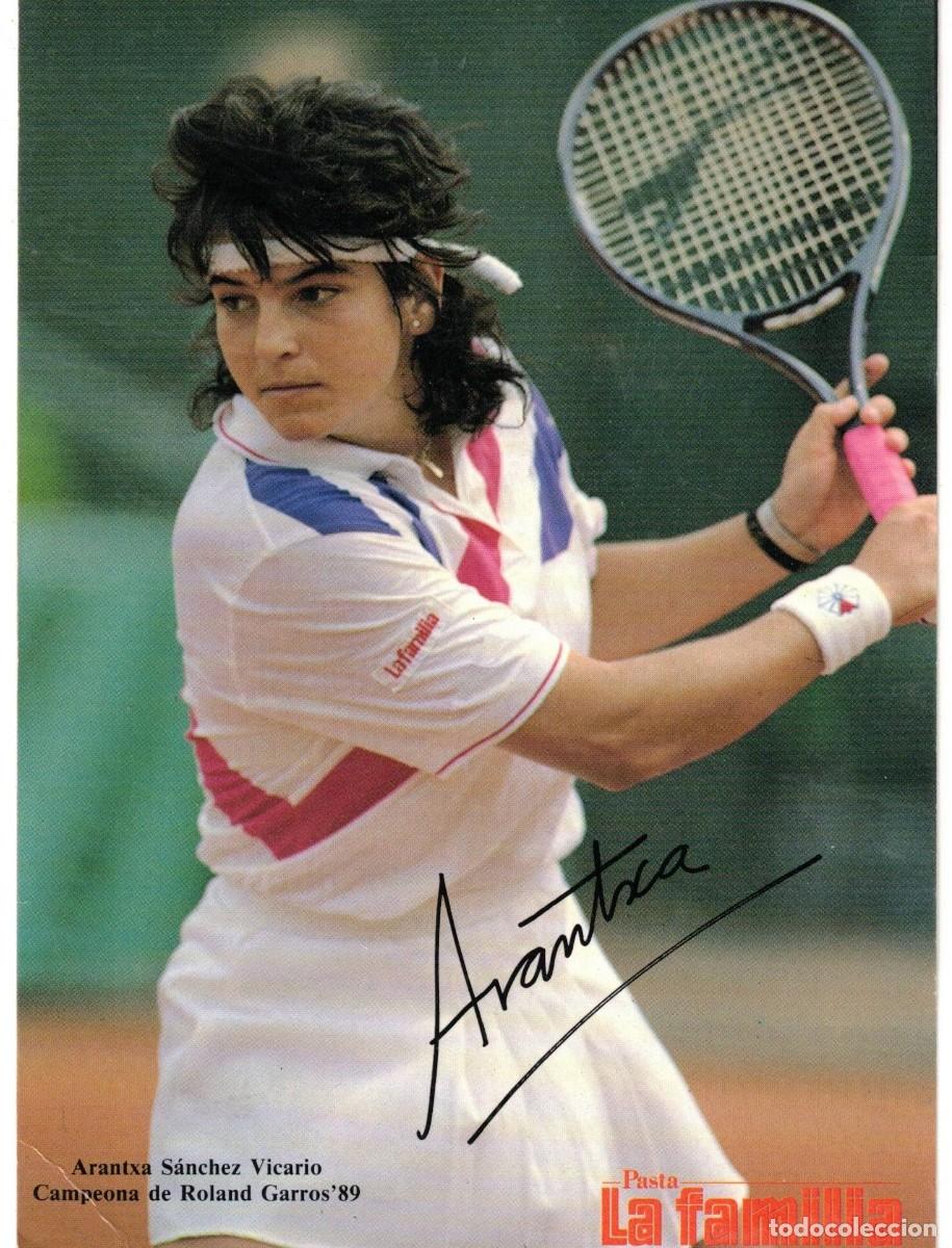 Postales: :::: CR05 - PASTA LA FAMILIA - CAMPEONA DE ROLAND GARROS A&Ntilde;O 1989 - ARANTXA SANCHEZ VICARIO