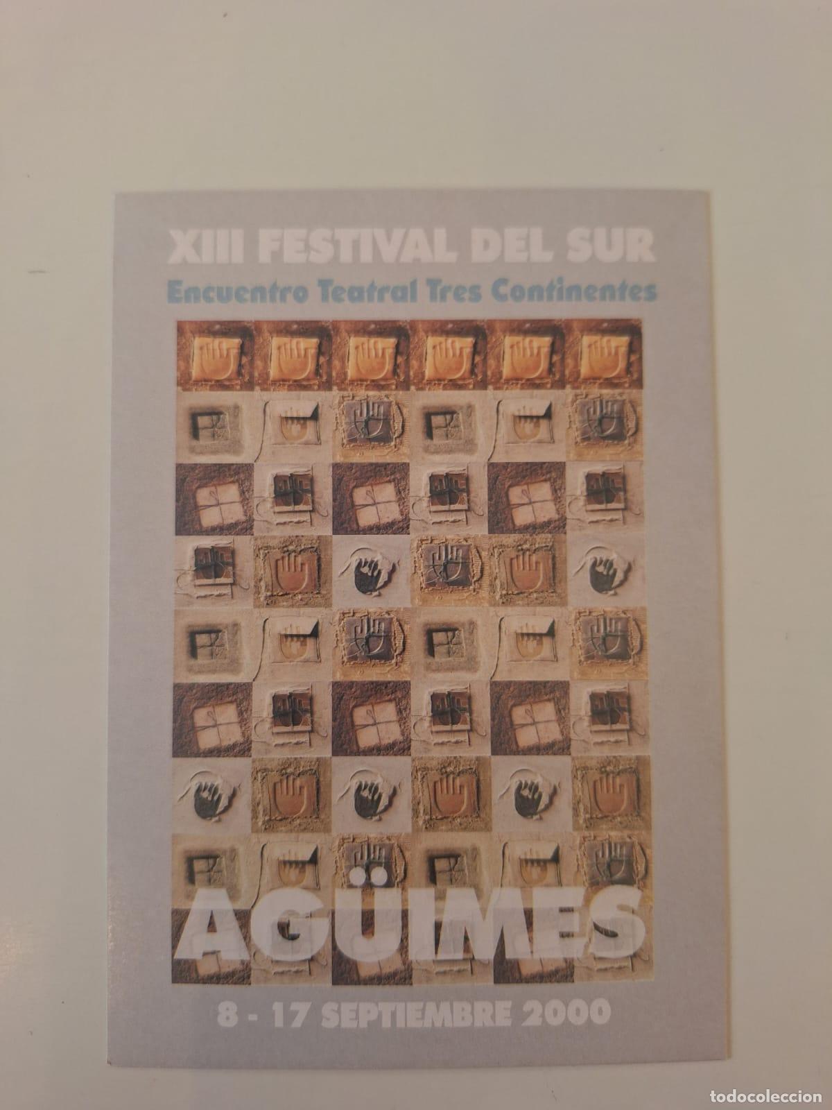 Postales: Posta XIII Festival del Sur Ag&uuml;imes Gran Canaria Encuentro Teatral Tres Continentes 2000
