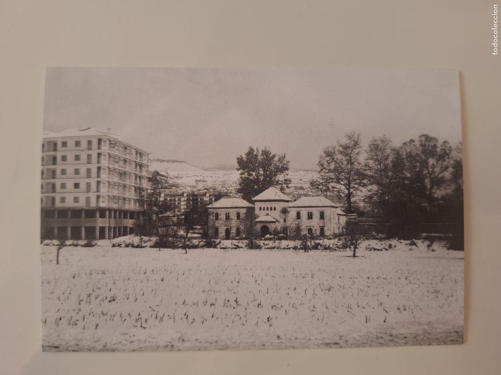 Postales: Postal Alc&aacute;zar Genil Granada hacia 1975 Paisaje nevado Fundaci&oacute;n Francisco Ayala Ed. 2010