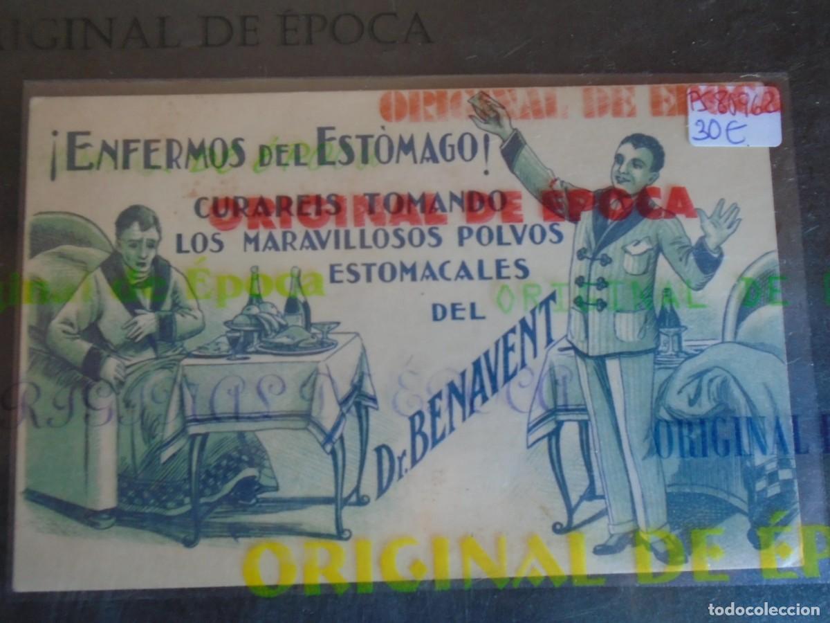 Postales: (PS-80962)POSTAL PUBLICITARIA DEL DR.BENAVENT-ENFERMOS DEL ESTOMAGO